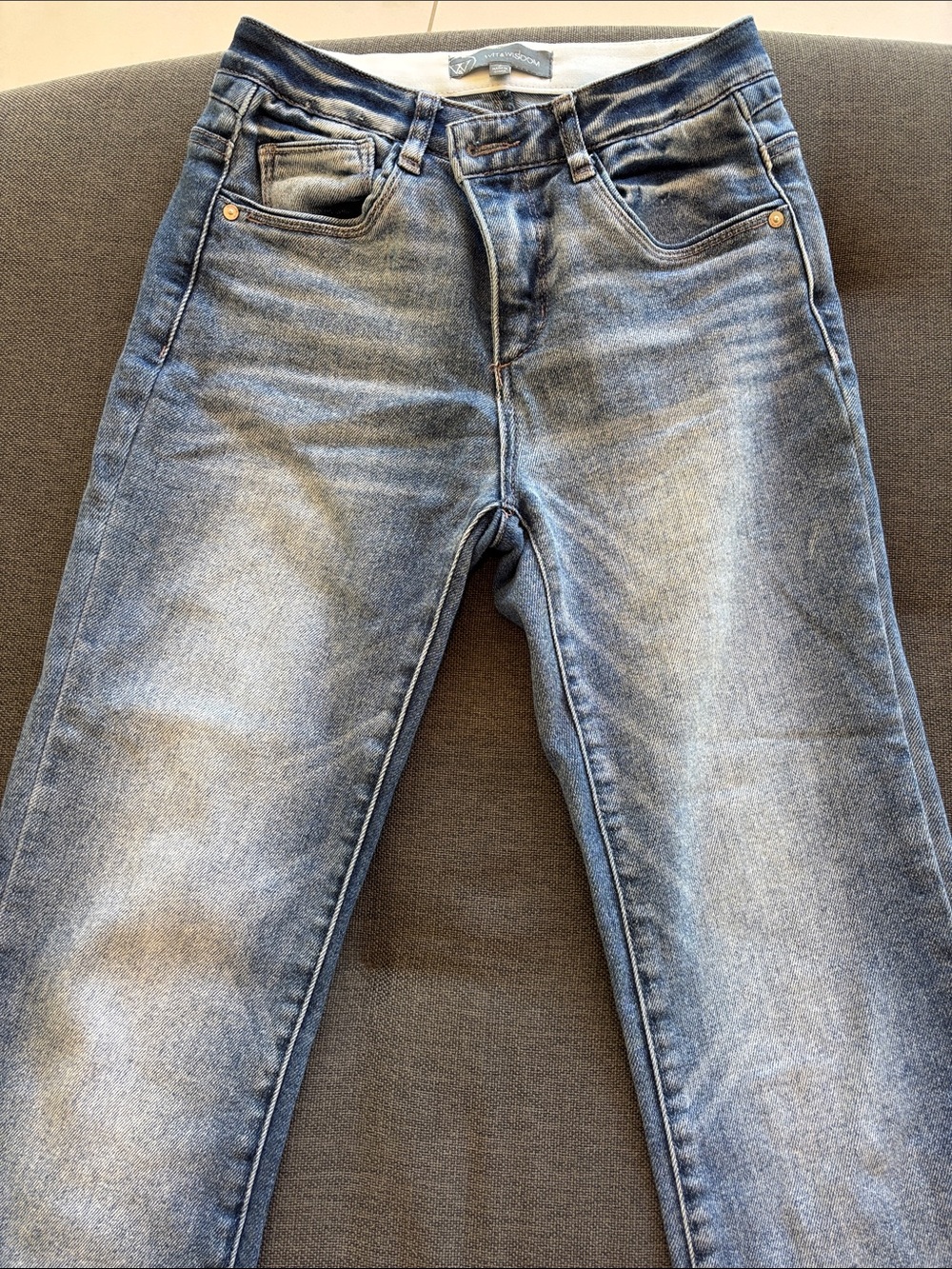 Wit & Wisdom ‘Ab’Solution Straight Crop Women's Jeans - Light Blue Size 2 - Picture 3 of 8